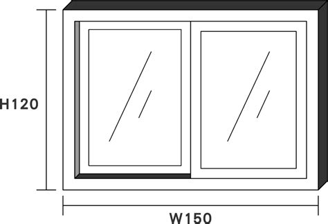 廚房窗戶樣式 平面圖窗戶尺寸標示